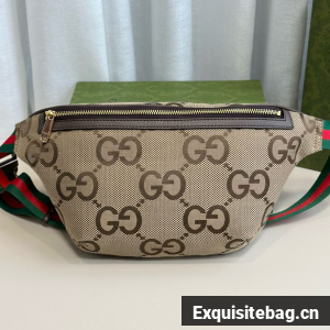 GUCCI GG Jumbo Fanny Belt Bag 696031 Brown