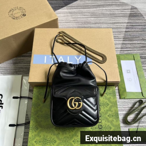 GUCCI GG MARMONT MINI SHOULDER BAG 746433 black