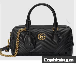 GUCCI GG MARMONT SMALL TOP HANDLE BAG 746319 black