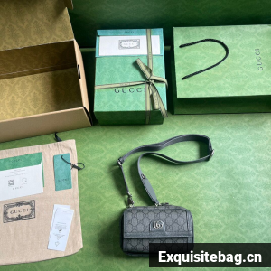 GUCCI GG SHOULDER BAG 574888 Gray