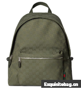 GUCCI GG canvas medium backpack 834464 Forest green