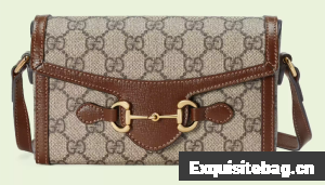 GUCCI HORSEBIT 1955 MINI BAG 699296 Brown