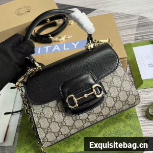 GUCCI HORSEBIT 1955 MINI BAG 703848 black