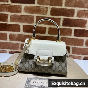 GUCCI HORSEBIT 1955 MINI BAG 703848 white
