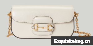 GUCCI HORSEBIT 1955 SMALL SHOULDER BAG 735178 White