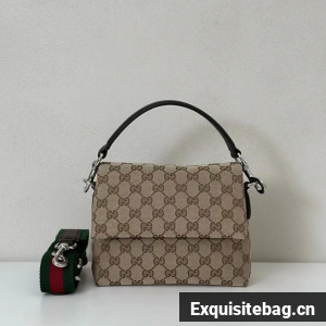 GUCCI HORSEBIT 1955 SOFT SMALL TOP HANDLE BAG 521617 brown