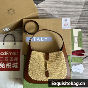 GUCCI JACKIE 1961 MEDIUM SHOULDER BAG 636712 brown