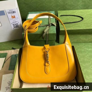 GUCCI JACKIE 1961 SMALL SHOULDER BAG 636709 yellow