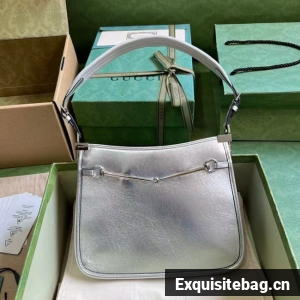 GUCCI JACKIE SMALL SHOULDER BAG 764191 Silver