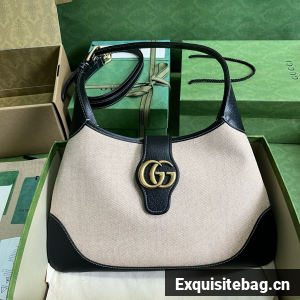 GUCCI JACKIE canvas SHOULDER BAG A726274 White&black