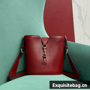 GUCCI MINI BUCKET SHOULDER BAG 782908 red