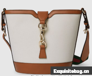 GUCCI MINI BUCKET SHOULDER BAG 782908 white&brown