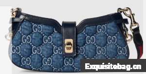 GUCCI MOON SIDE MINI SHOULDER BAG 786015 Blue GG denim