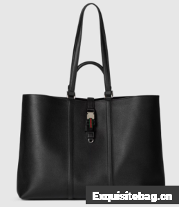 GUCCI Maxi tote bag with Web 816753 black