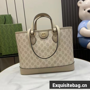 GUCCI OPHIDIA GG MINI TOTE BAG 765043 Oatmeal 