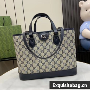 GUCCI OPHIDIA GG MINI TOTE BAG 765043 blue