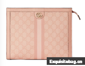 GUCCI OPHIDIA GG POUCH 625549 Dusty pink