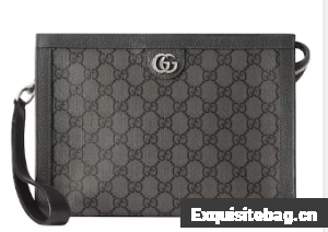 GUCCI OPHIDIA GG POUCH 760243 BLACK