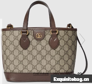 GUCCI OPHIDIA MINI TOTE BAG 811716 Brown