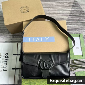 GUCCI SMALL SHOULDER BAG 767226 black