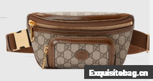 Gucci Belt bag with Interlocking G 682933 brown