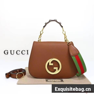 Gucci Blondie Top Handle Bag 699277 Brown