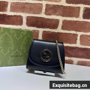 Gucci Blondie card case wallet GG 725219 black