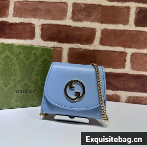 Gucci Blondie card case wallet GG 725219 blue