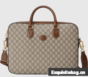 Gucci Business case with Interlocking G 674140 Brown