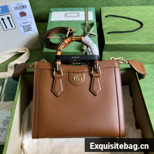 Gucci Diana small tote bag 702721 brown