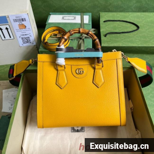 Gucci Diana small tote bag 702721 yellow