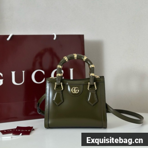 Gucci Diana small tote bag 832936 dark green