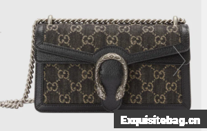 Gucci Dionysus small GG shoulder bag 499623 Black