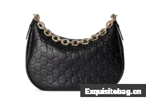 Gucci GG EMBLEM MEDIUM SHOULDER BAG 820453 black