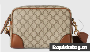Gucci GG EMBLEM SMALL CROSSBODY BAG 821155 Brown