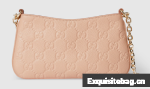 Gucci GG EMBLEM SUPER MINI BAG 815278 Light pink