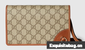 Gucci GG EMBLEM SUPER MINI SHOULDER BAG 820688 Brown