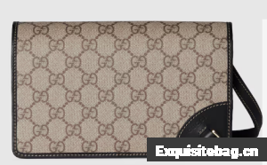 Gucci GG EMBLEM SUPER MINI SHOULDER BAG 820688 black