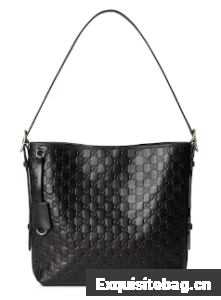 Gucci GG Emblem medium shoulder bag 847452 black