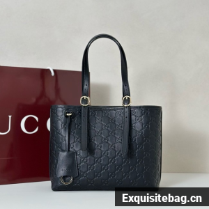 Gucci GG Emblem medium tote bag 847456 black