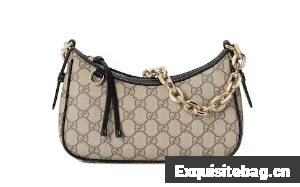 Gucci GG Emblem small shoulder bag 847447 black