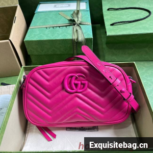 Gucci GG MARMONT MATELASSE SHOULDER BAG 447632 plum