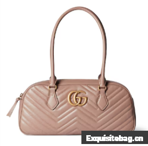 Gucci GG MARMONT MEDIUM TOP HANDLE BAG 795218 Dusty rose