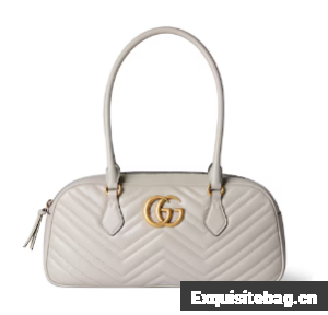 Gucci GG MARMONT MEDIUM TOP HANDLE BAG 795218 Light grey