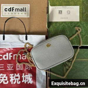 Gucci GG MARMONT MINI SHOULDER BAG 772759 gray