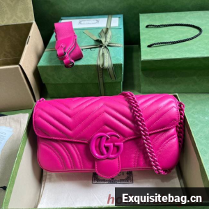 Gucci GG MARMONT SHOULDER BAG 734814 plum