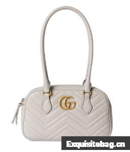 Gucci GG MARMONT SMALL TOP HANDLE BAG 795199 Light grey