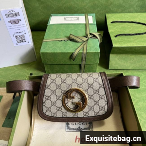 Gucci GG Marmont belt bag 703807 brown