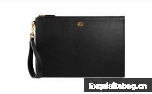 Gucci GG Marmont leather pouch 475317 black