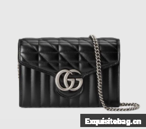 Gucci GG Marmont matelasse mini bag 474575 black